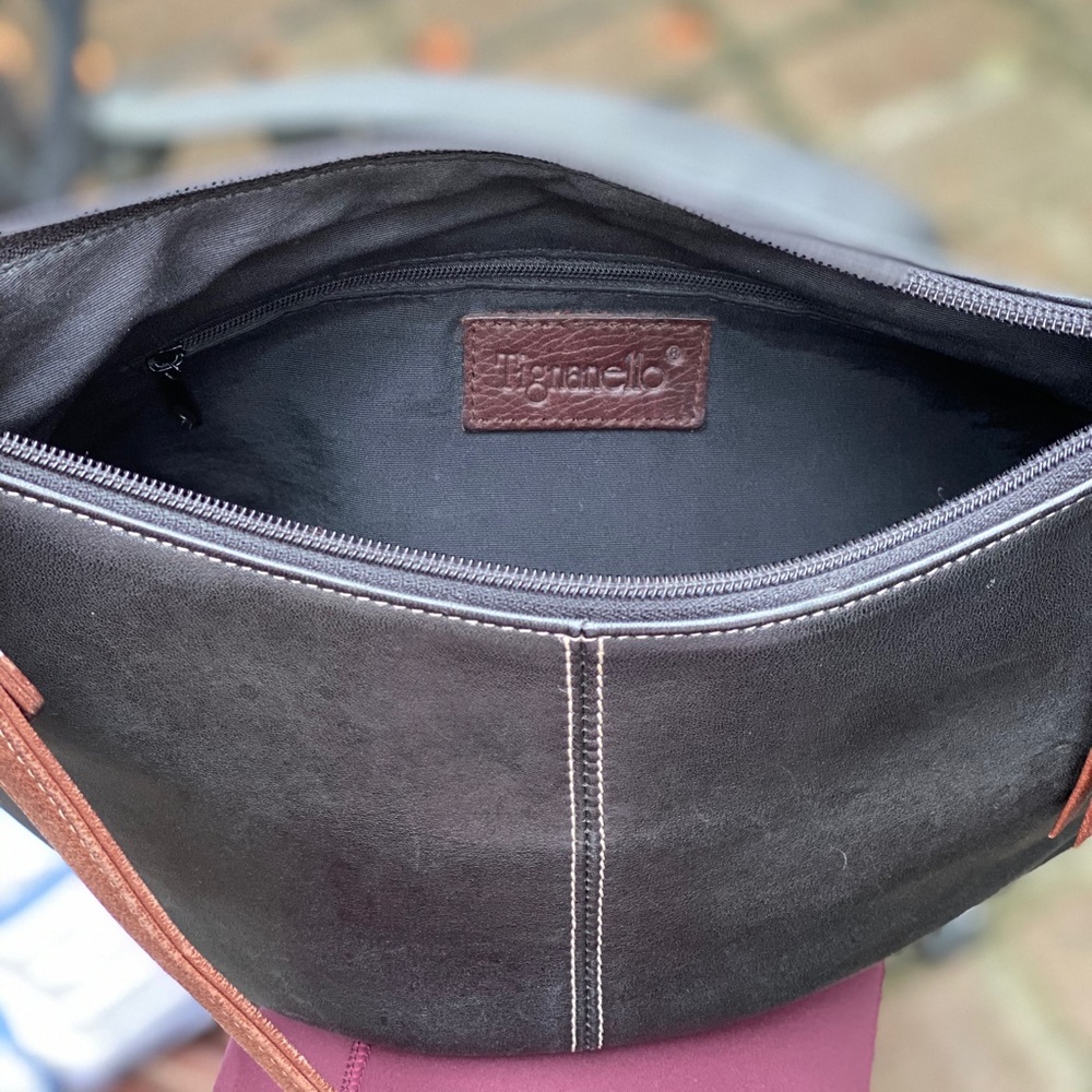 Tignanello Black and Brown Shoulder Bag - Picture 6 of 8